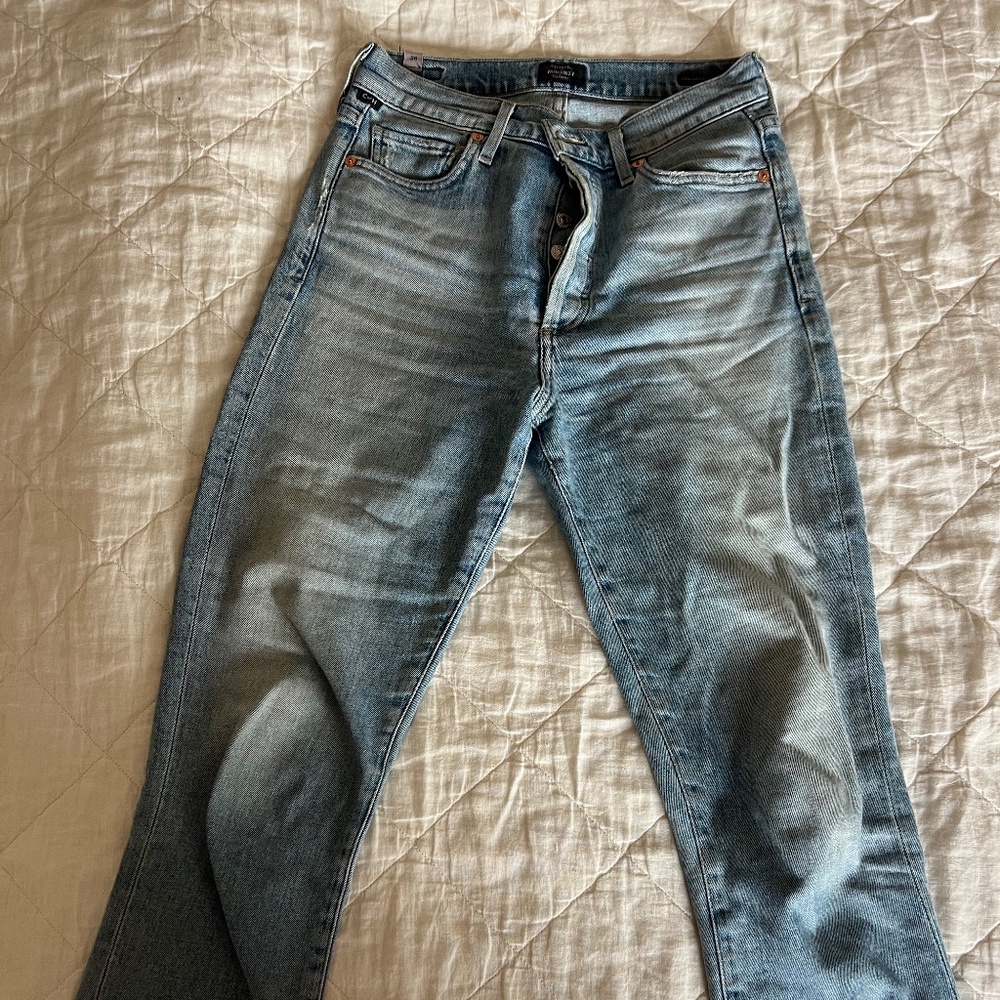 Citizens Of Humanity Olivia Crop High rise Slim Size 26 in Renew